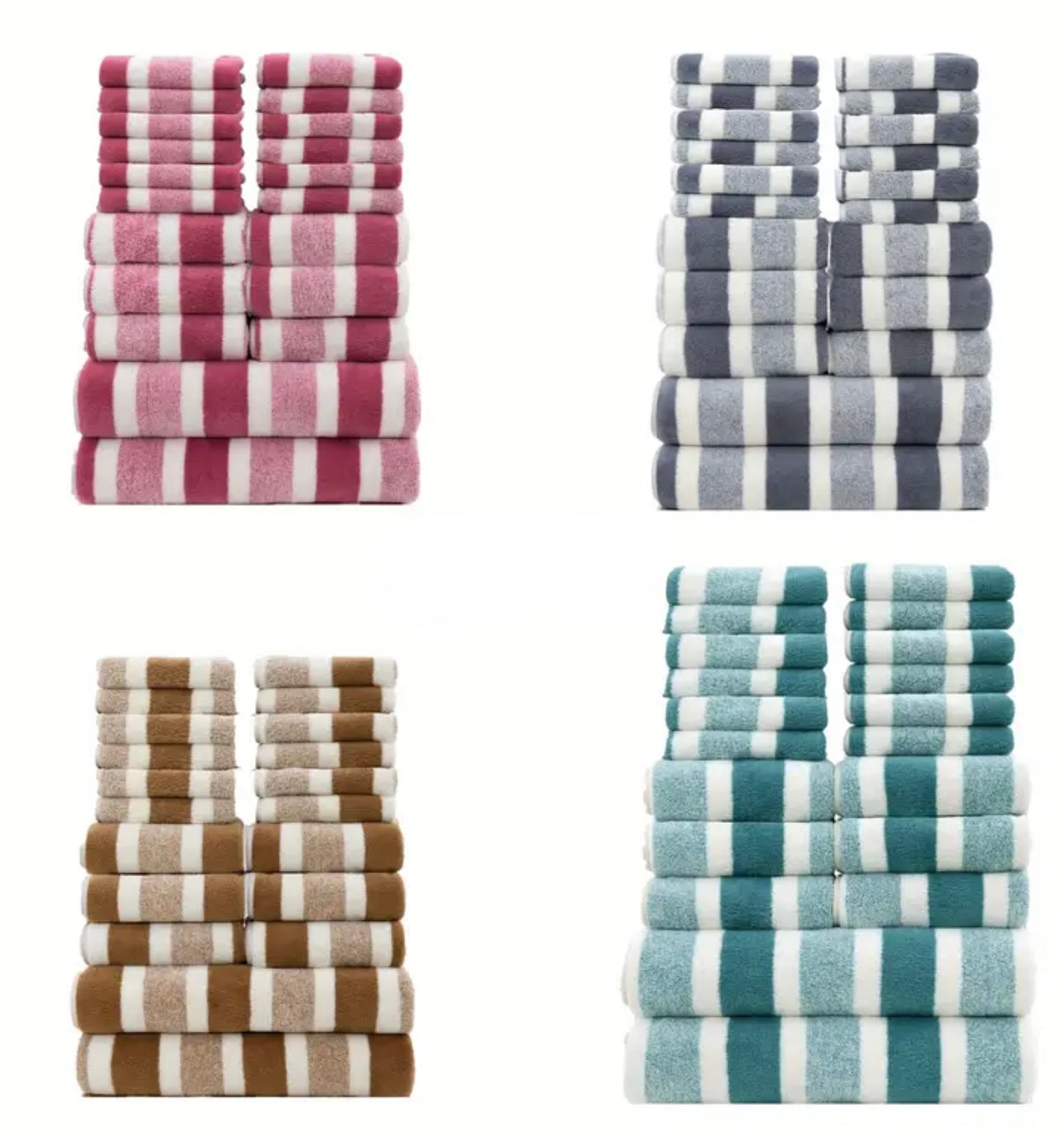 🛁✨ ¡Transforma tu baño con este increíble Set de Toallas Premium de 20 piezas!