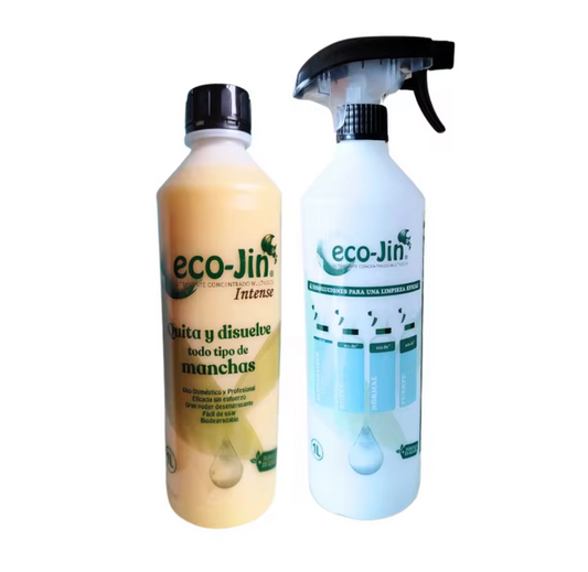 🧼 Eco-Jin – Limpiadores Concentrados Biodegradables (Incluye Atomizador de Regalo)