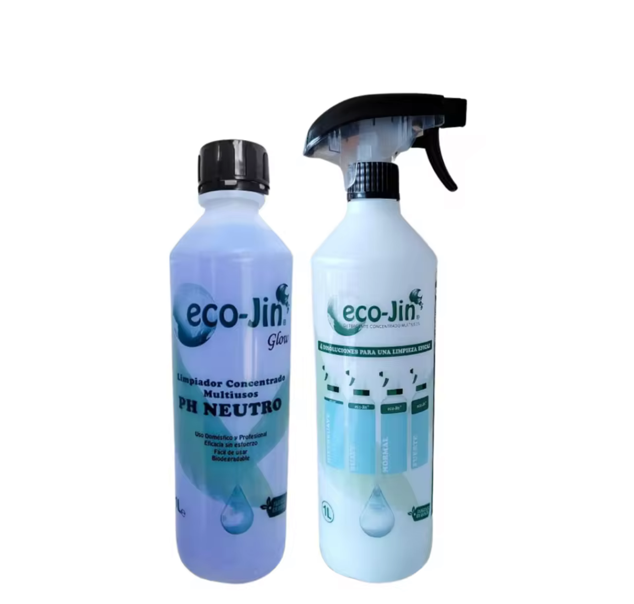 🧼 Eco-Jin – Limpiadores Concentrados Biodegradables (Incluye Atomizador de Regalo)