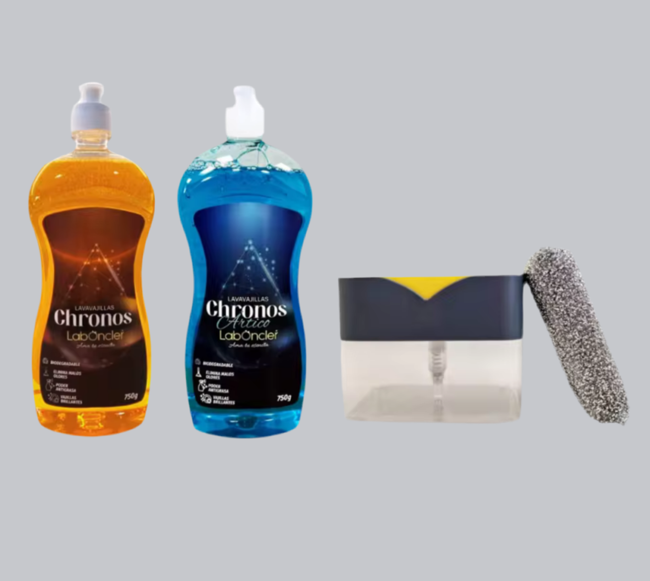 ✨ Pack Lavavajillas Chronos LabOncler + Dispensador con Estropajo ✨