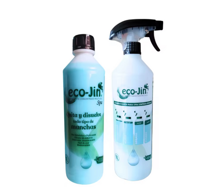 🧼 Eco-Jin – Limpiadores Concentrados Biodegradables (Incluye Atomizador de Regalo)