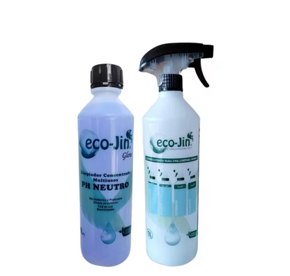🧼 Eco-Jin – Limpiadores Concentrados Biodegradables (Incluye Atomizador de Regalo)